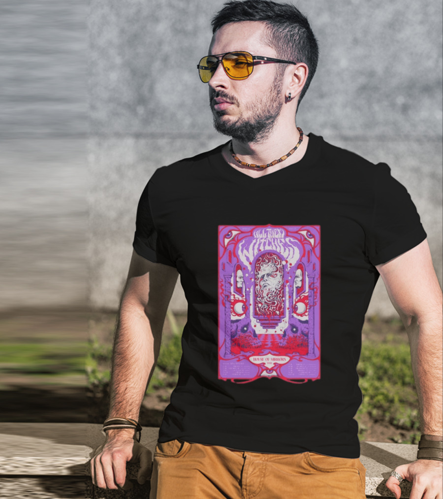 All Them Witches House Of Mirrors 2026 Spring Tour Dates Red Purple Psychedelic T-Shirt