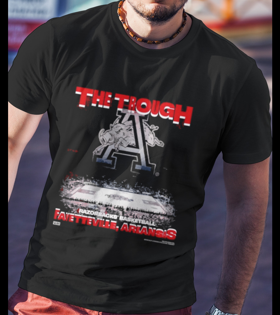 Arkansas Razorbacks Basketball The Trough Fayetteville Arena Court A T-Shirt