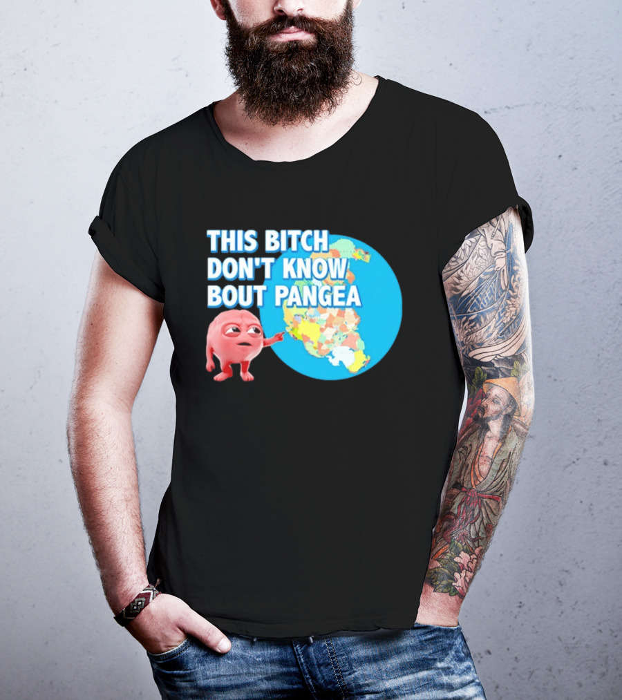 This Bitch Don't Know Bout Pangea Brain Meme Map T-Shirt