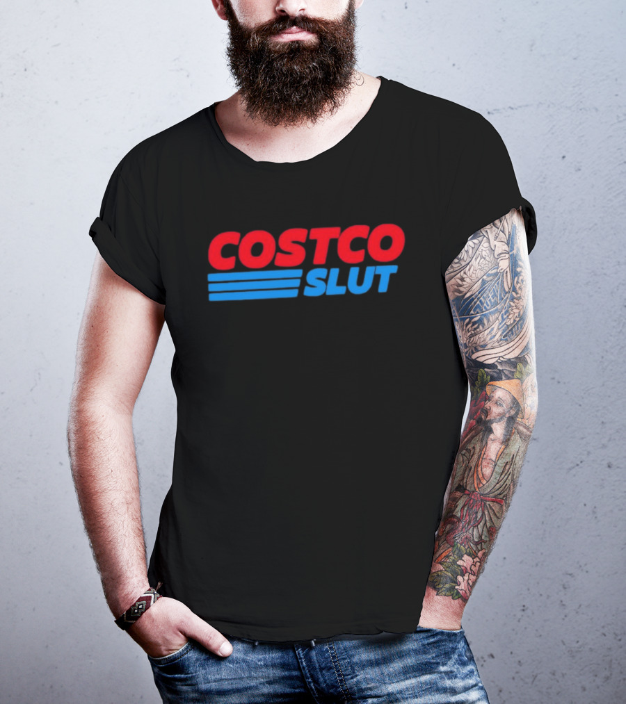 Costco Slut Bold Red Blue T-Shirt