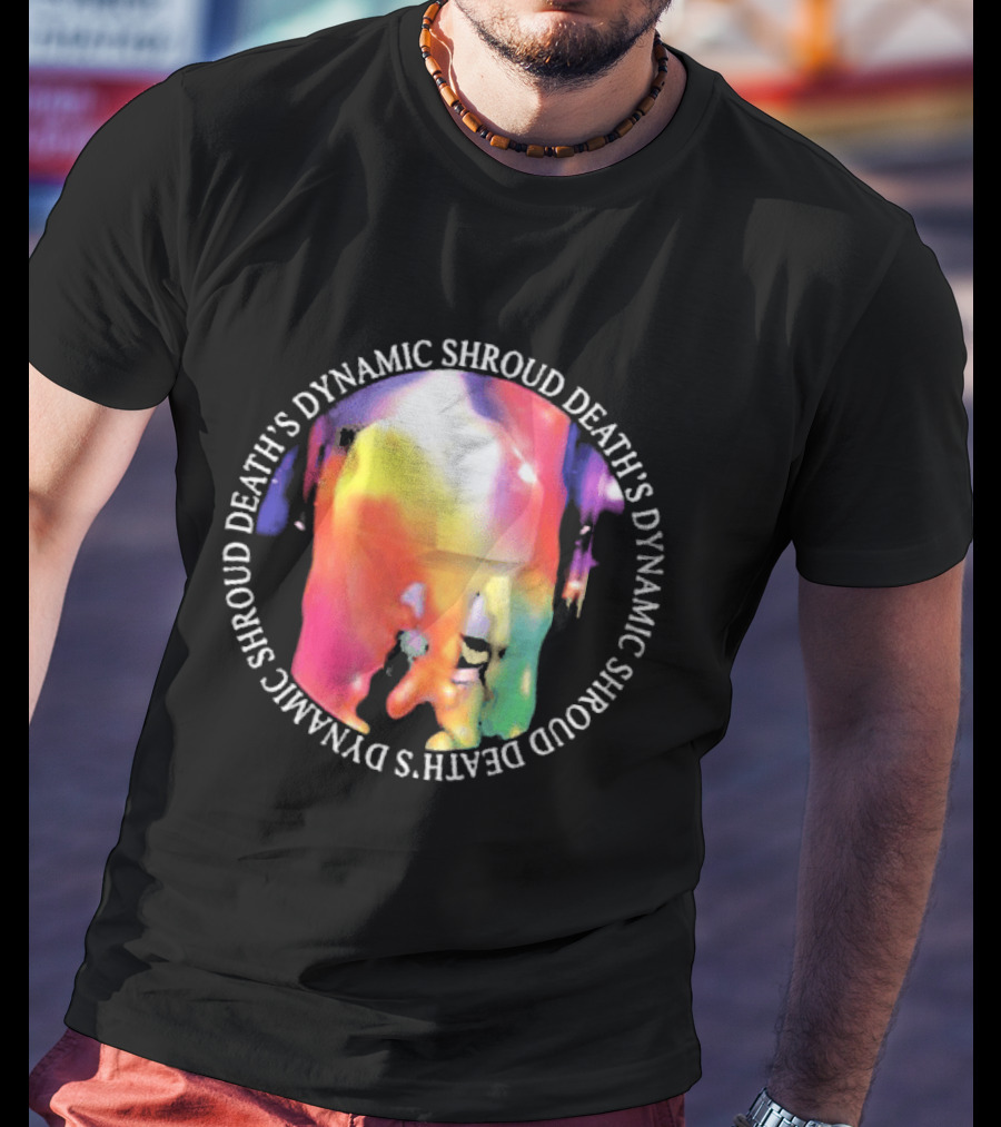 Deaths Dynamic Shroud Heavy Black Heart Colorful Melt T-Shirt