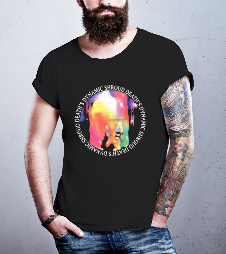 Deaths Dynamic Shroud Heavy Black Heart Colorful Melt T-Shirt