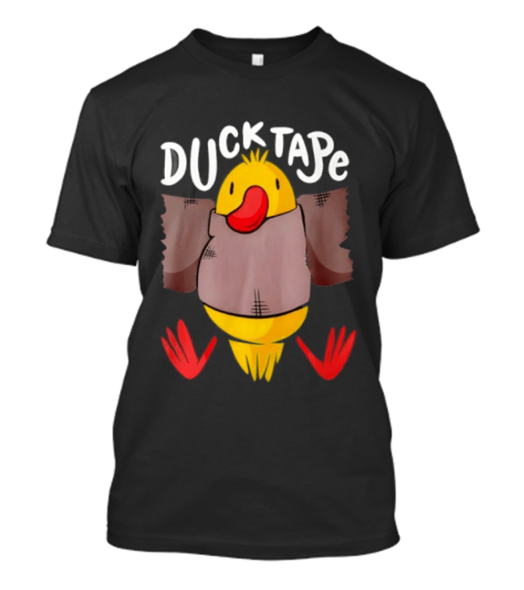 DUCK TAPE Funny Quirky Duct Tape Duck Humor T-Shirt