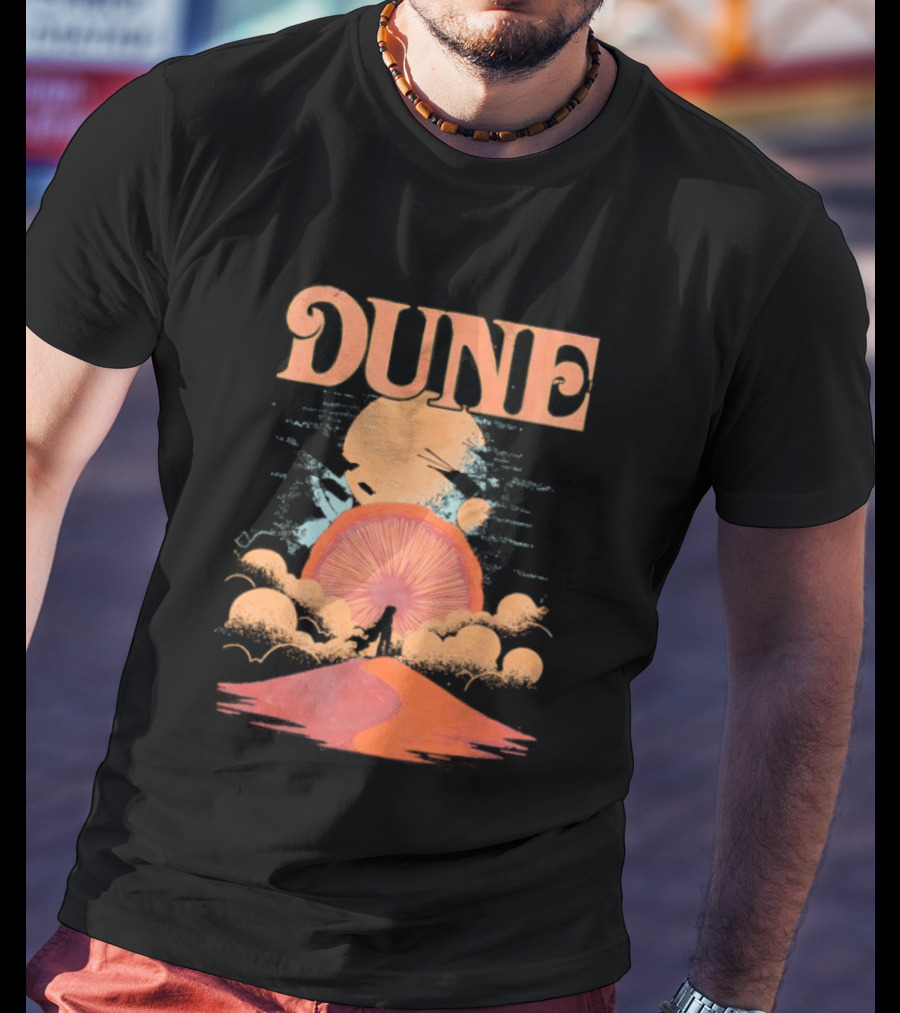 Dune House Atreides Sunset Desert Scene T-Shirt