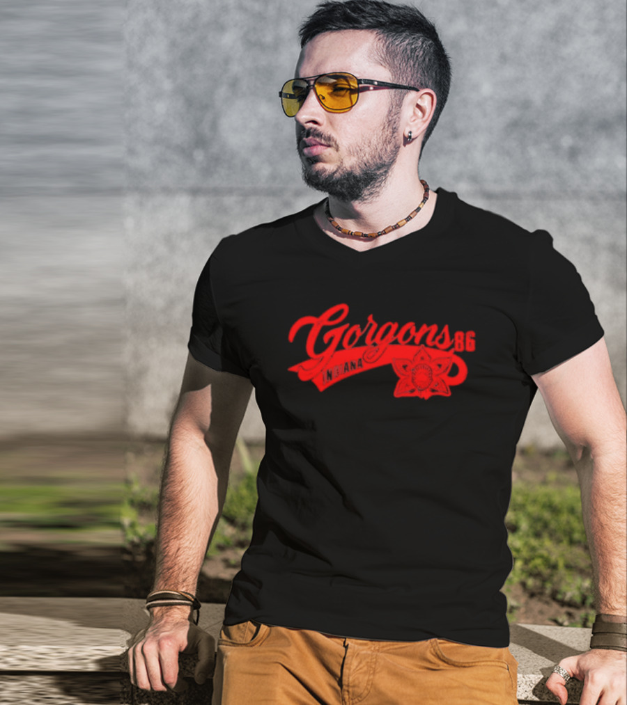 Gorgons 86 Indiana Red Flower T-Shirt