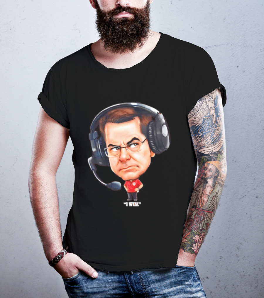 Indiana Hoosiers Coach Cartoon Headset I Won T-Shirt