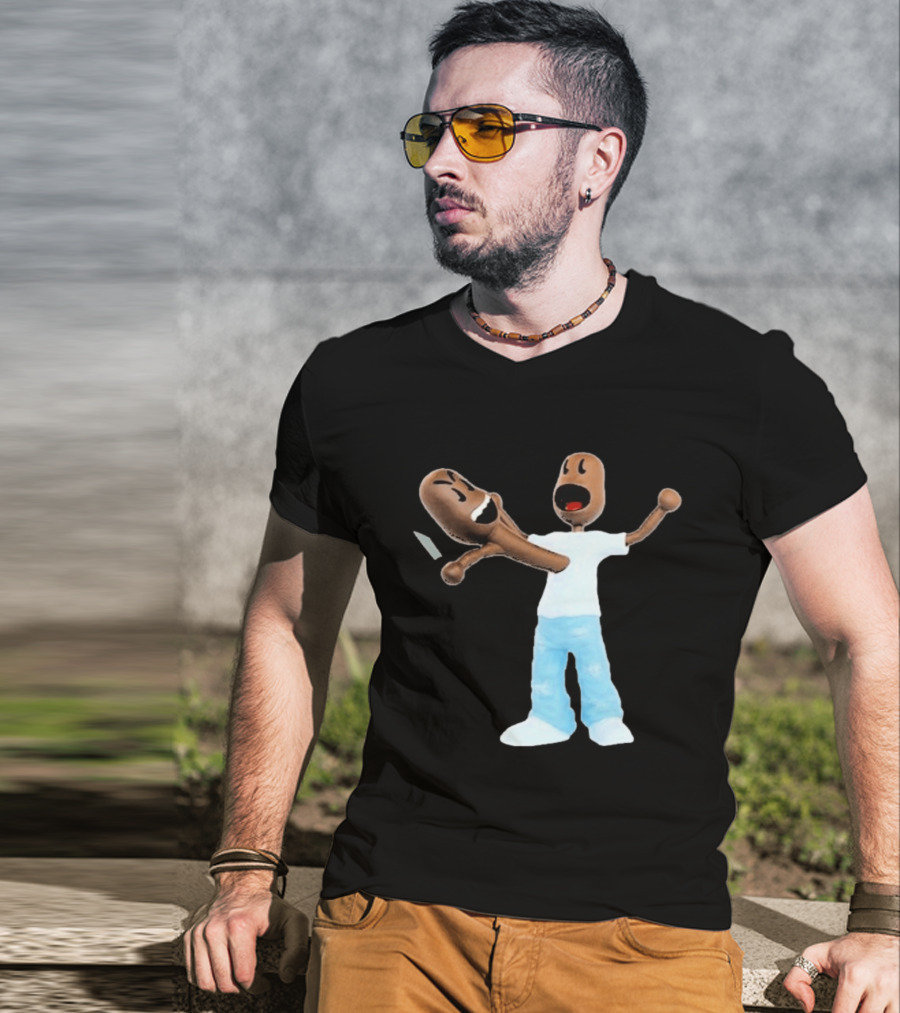 Kid Cudi Scotty Ramon Versus Cartoon Characters Clash T-Shirt
