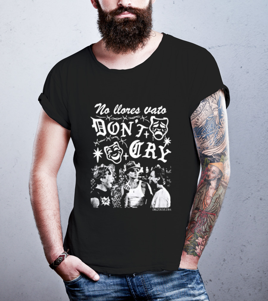 No Llores Vato Don't Cry Comedy Tragedy Masks T-Shirt
