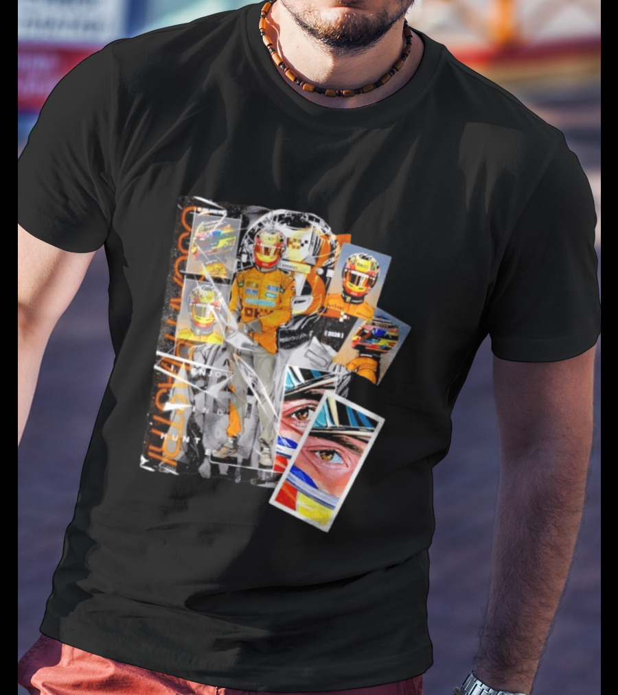 Oscar Piastri McLaren F1 2026 Racing I Enjoy Being Hunted Helmet Suit T-Shirt
