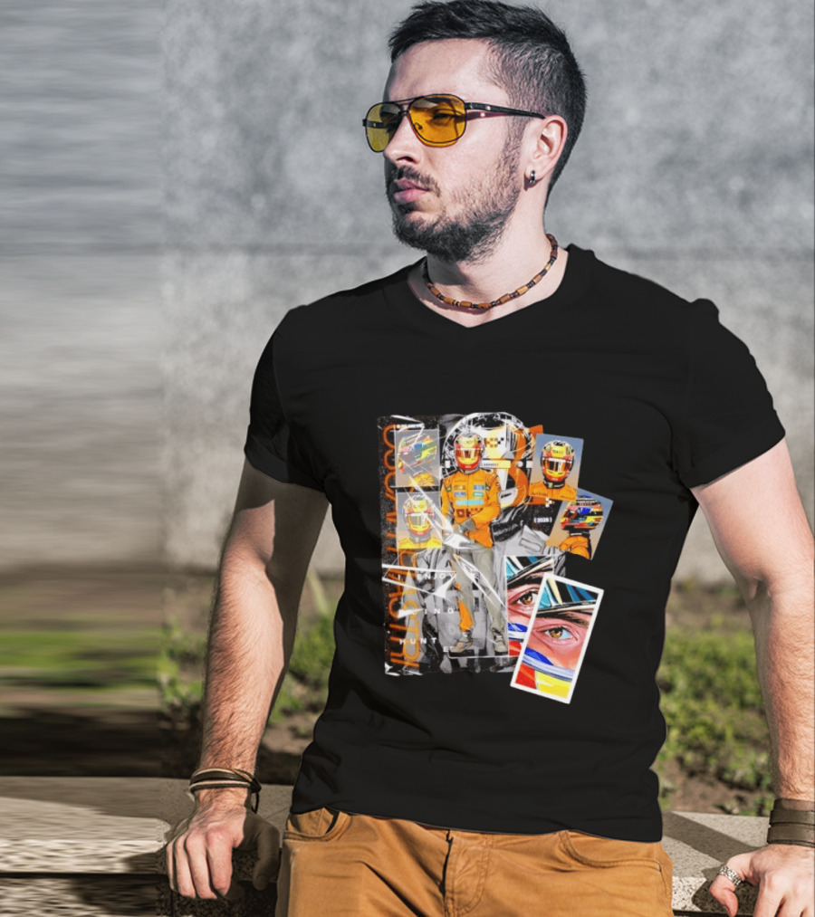 Oscar Piastri McLaren F1 2026 Racing I Enjoy Being Hunted Helmet Suit T-Shirt