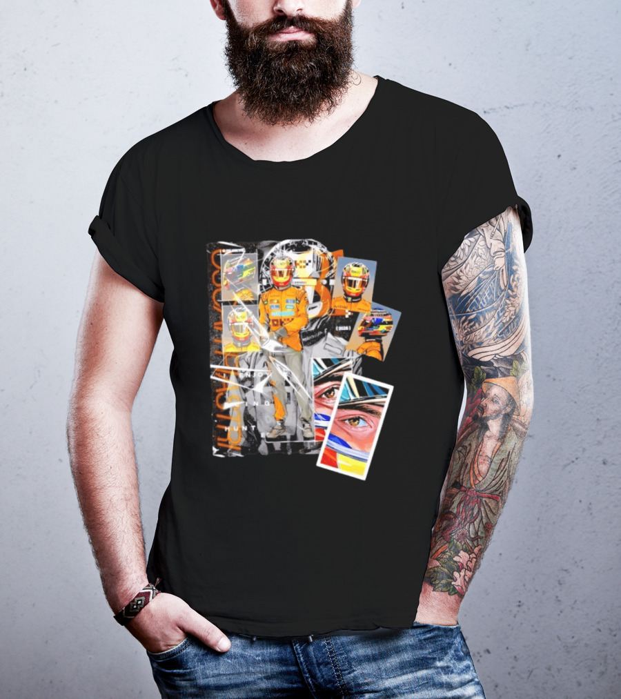 Oscar Piastri McLaren F1 2026 Racing I Enjoy Being Hunted Helmet Suit T-Shirt
