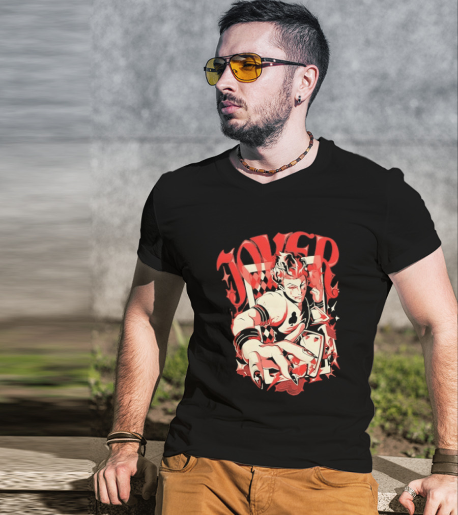 Joker Playing Cards Phantom 4 Hearts T-Shirt