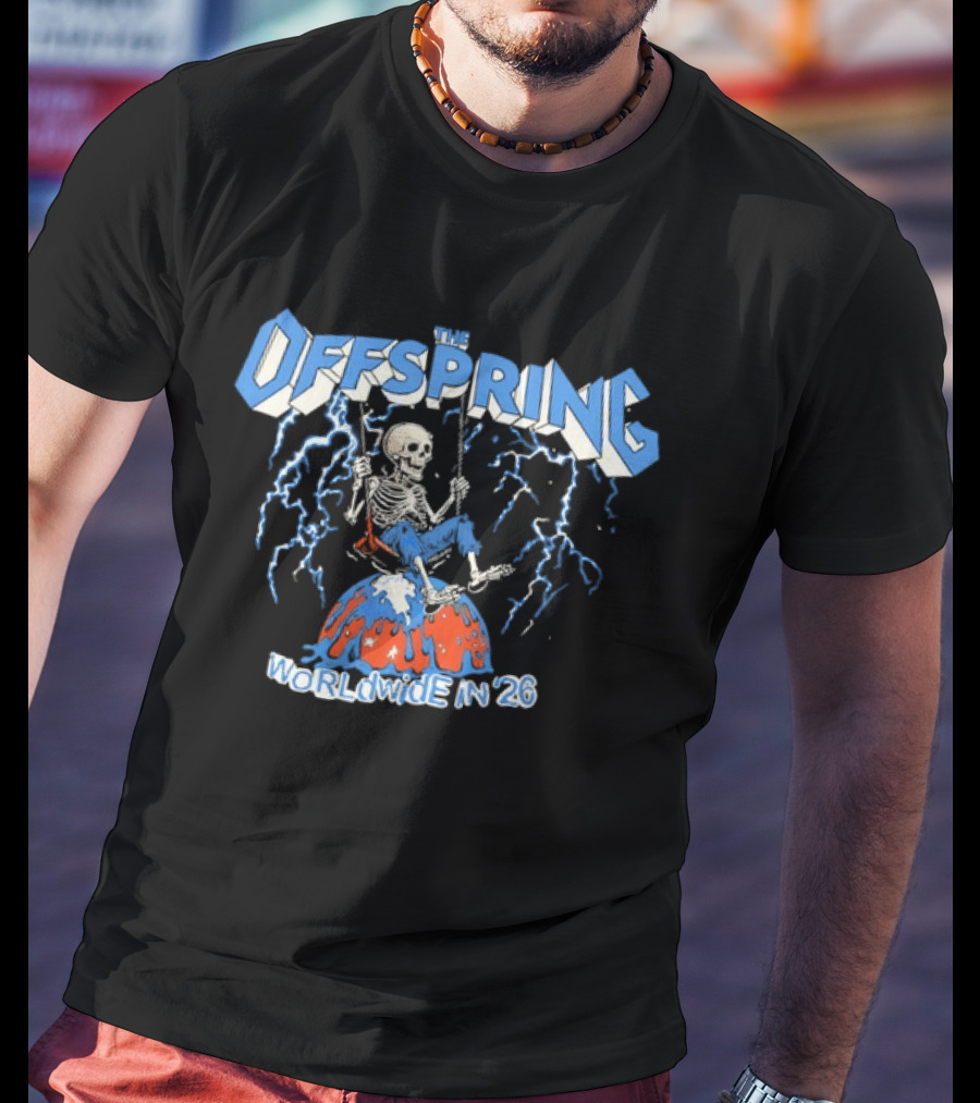 The Offspring Worldwide In 26 Swinging Skeleton Tour T-Shirt