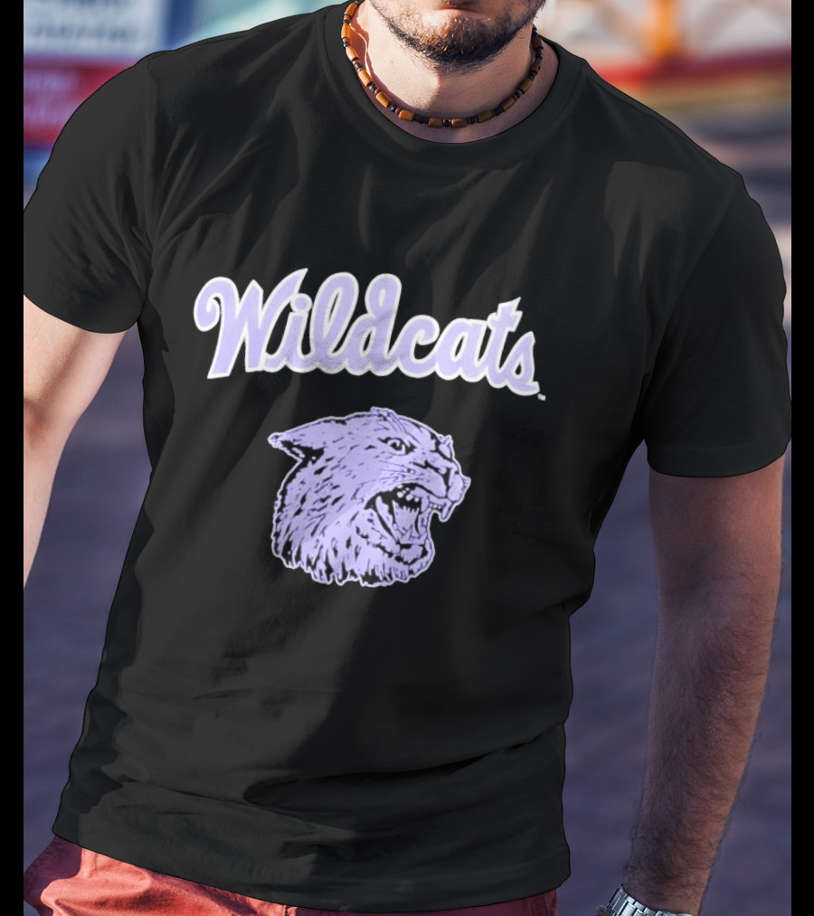 Wildcats Wildcat Head Purple T-Shirt