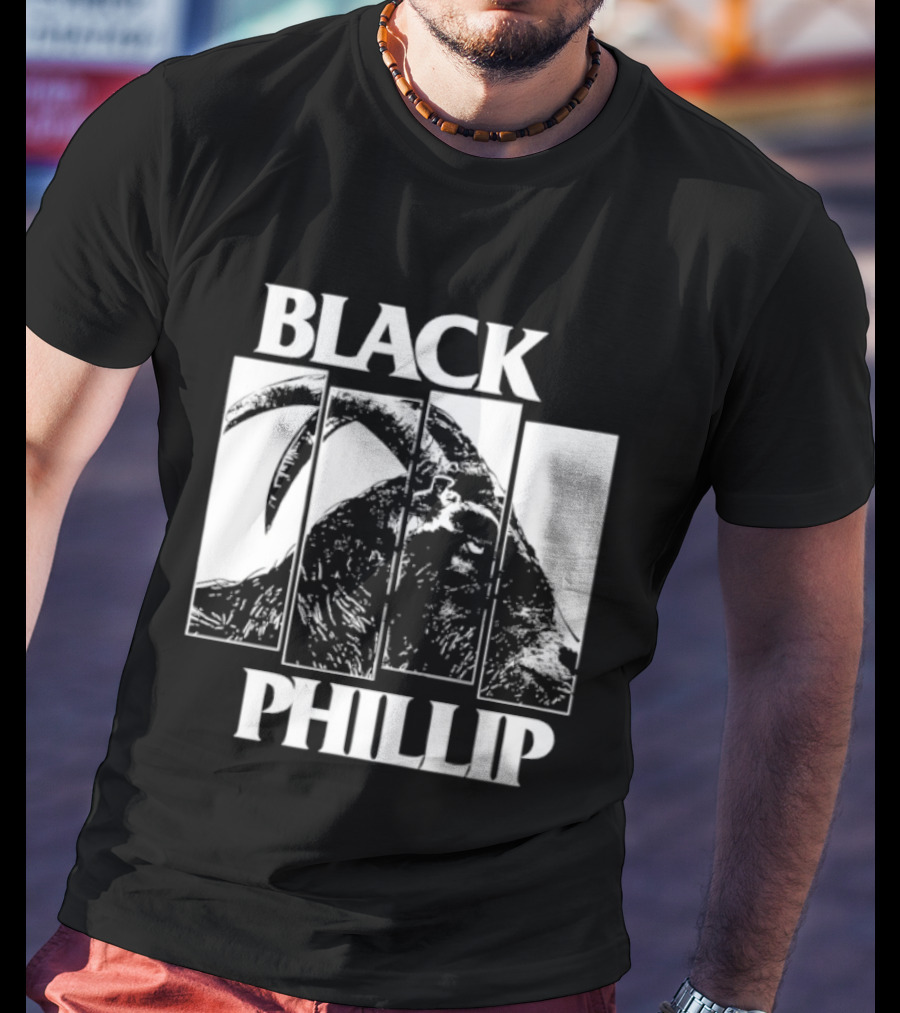 Black Phillip The Witch Goat Black Flag T-Shirt