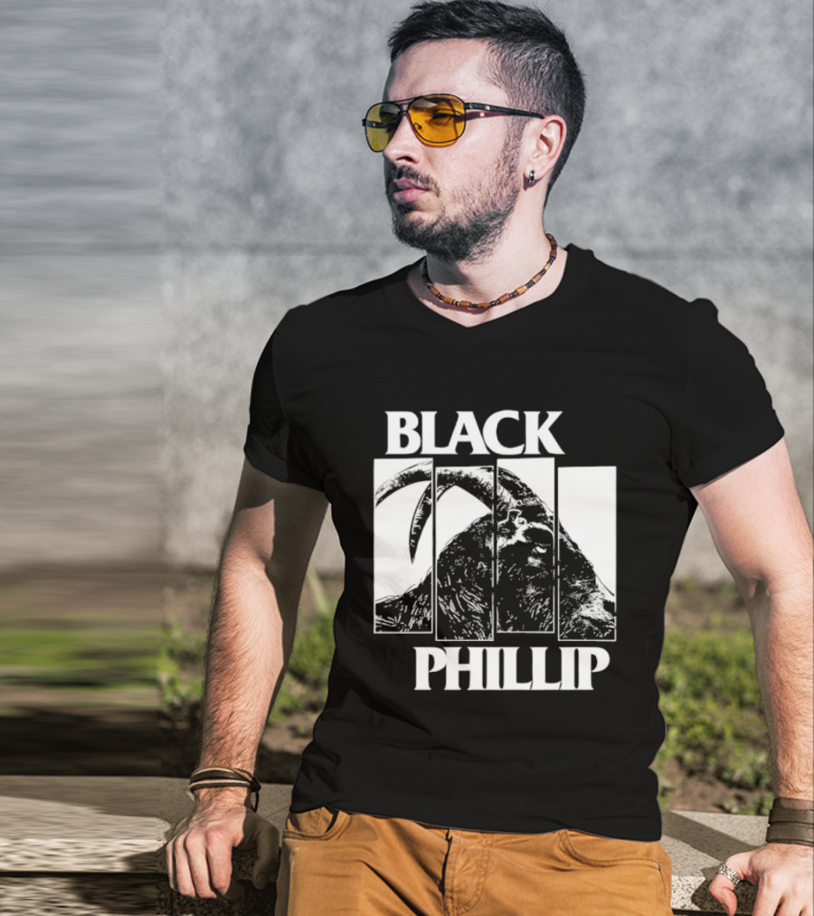 Black Phillip The Witch Goat Black Flag T-Shirt