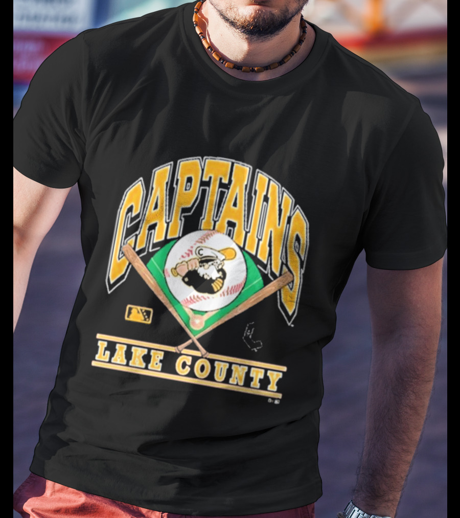 Lake County Captains Baseball Summit Sportswear MLB Team Merchandise T-Shirt