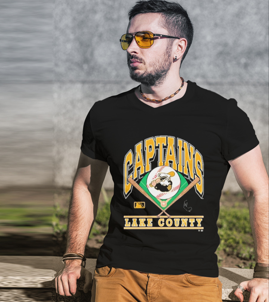 Lake County Captains Baseball Summit Sportswear MLB Team Merchandise T-Shirt