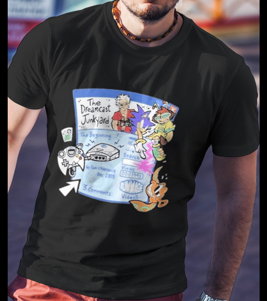 The Dreamcast Junkyard Animated AF Dec 2005 Tom Charnock Rummage Videos T-Shirt