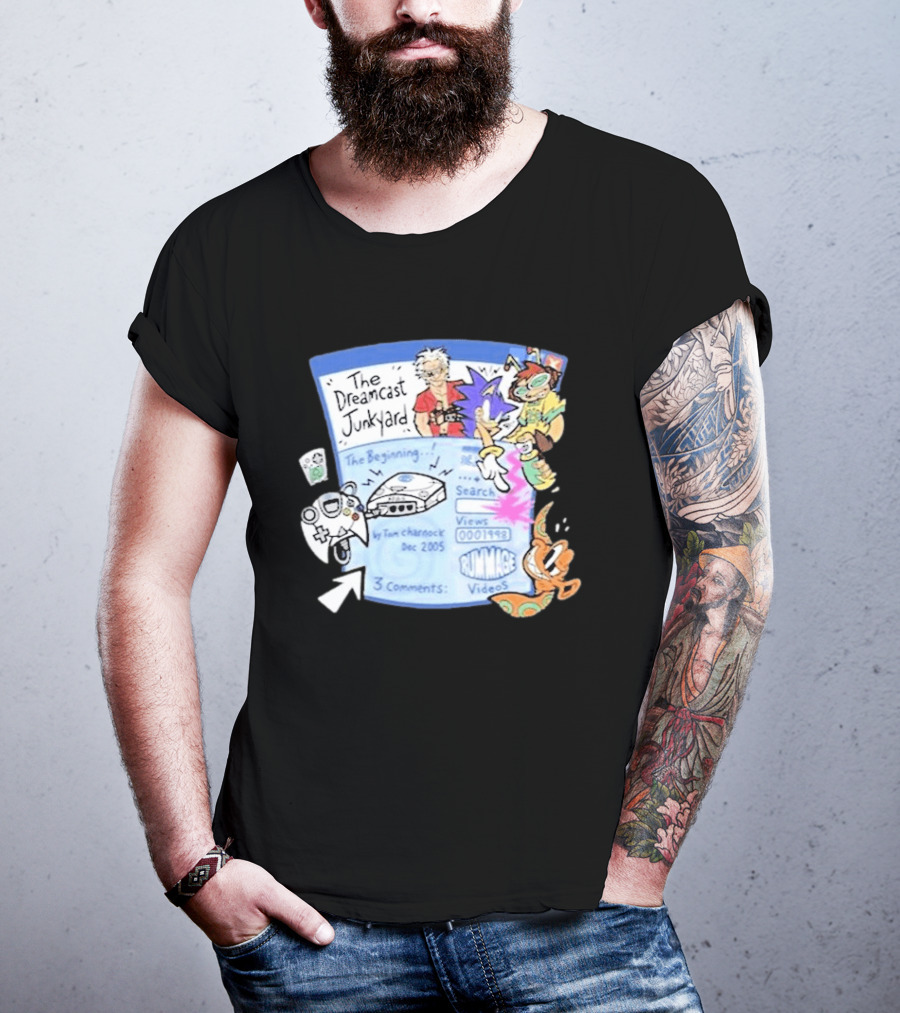 The Dreamcast Junkyard Animated AF Dec 2005 Tom Charnock Rummage Videos T-Shirt