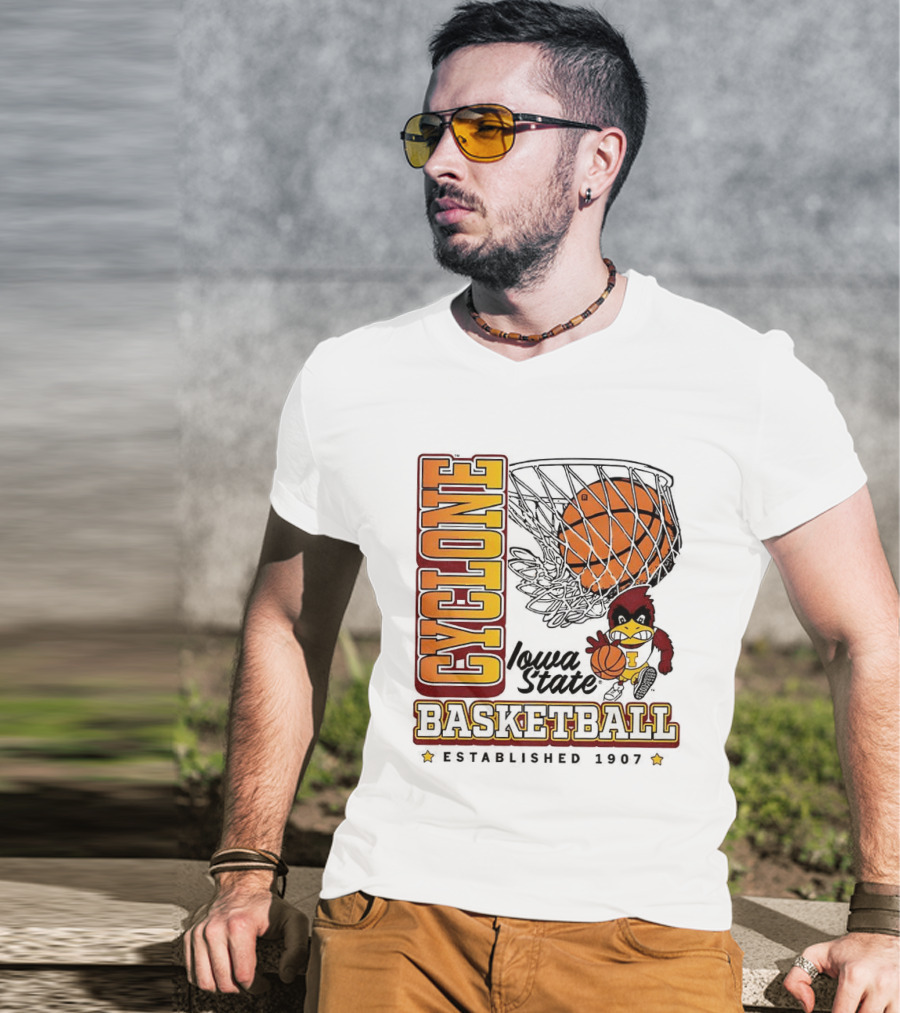 Iowa State Cyclones Basketball Est 1907 Vintage Cyclone T-Shirt