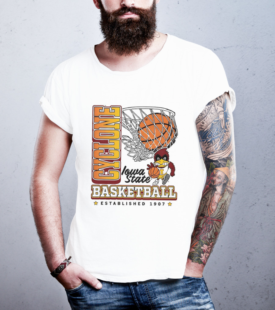 Iowa State Cyclones Basketball Est 1907 Vintage Cyclone T-Shirt