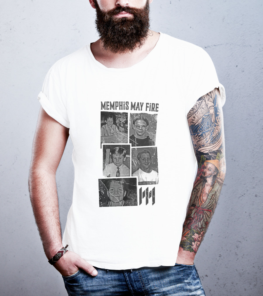 Memphis May Fire Vintage School Photos Collection T-Shirt