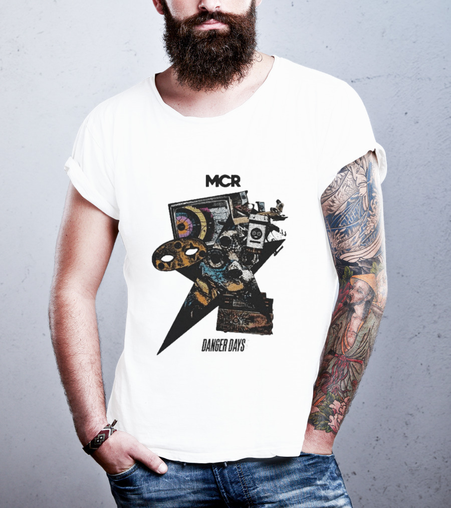 MCR Danger Days Collage Target Robot Gaming Controller T-Shirt