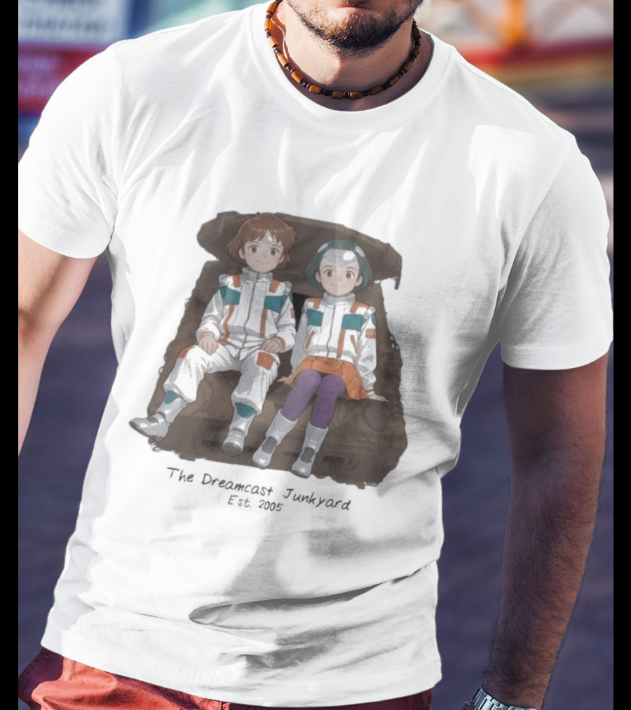 The DC Junkyard X Tez Okano JunkyardGaGa Est 2005 Kids In Spacesuits Sitting On Tank T-Shirt