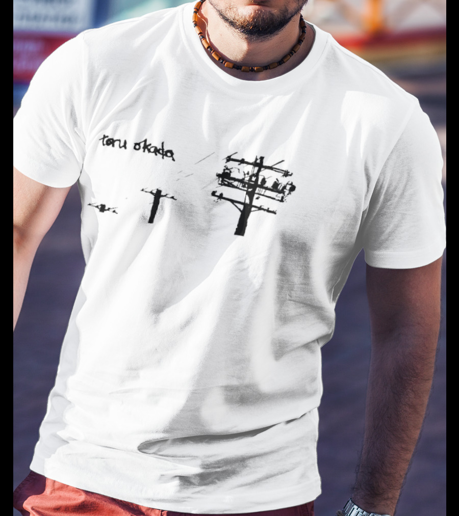 Toru Okada Powerline Japanese Calligraphy T-Shirt