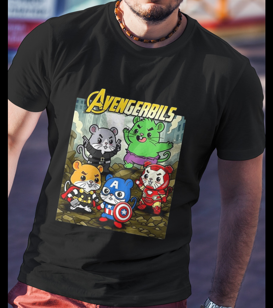 Avengerbils Gerbil Avengers Crossover With Iconic Heroes T-Shirt