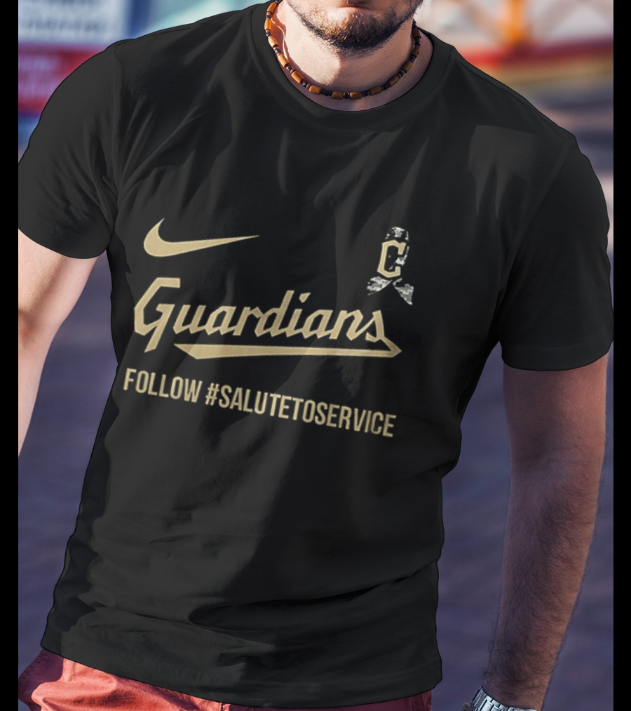 Cleveland Guardians Nike Salute To Service Follow #SaluteToService T-Shirt