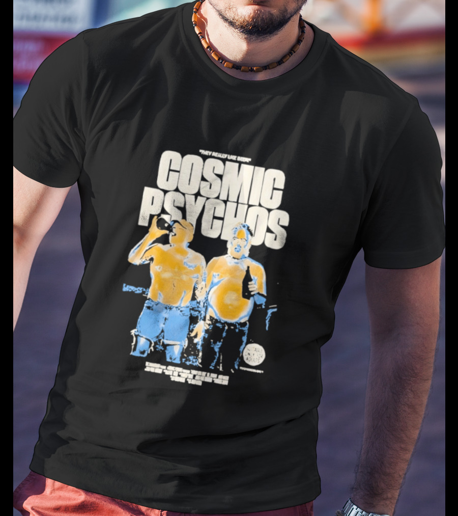 Cosmic Psychos I Really Like Beer Tour 2013 Australia T-Shirt