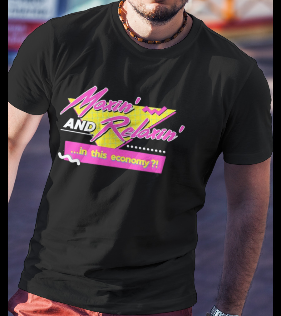 Maxin' And Relaxin' Retro Style In This Economy 90s T-Shirt