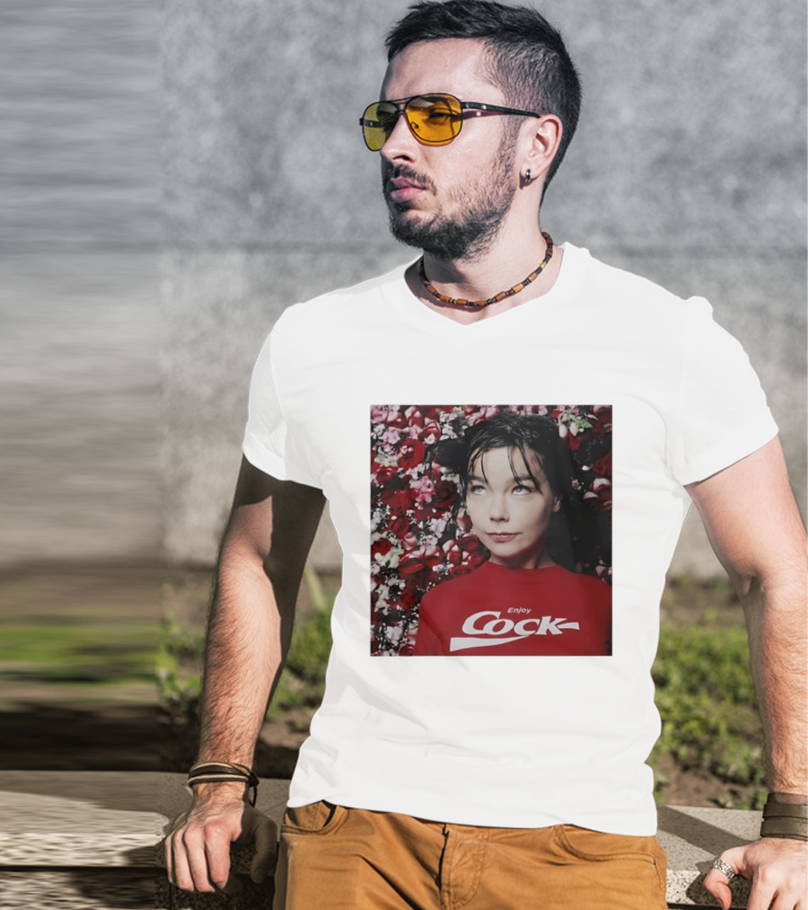 Bjork Enjoy Cock Vintage Inspired 2023 Floral T-Shirt