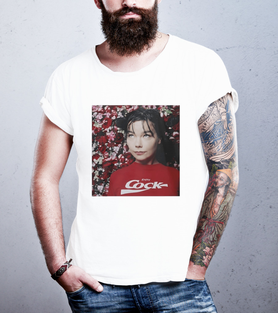 Bjork Enjoy Cock Vintage Inspired 2023 Floral T-Shirt