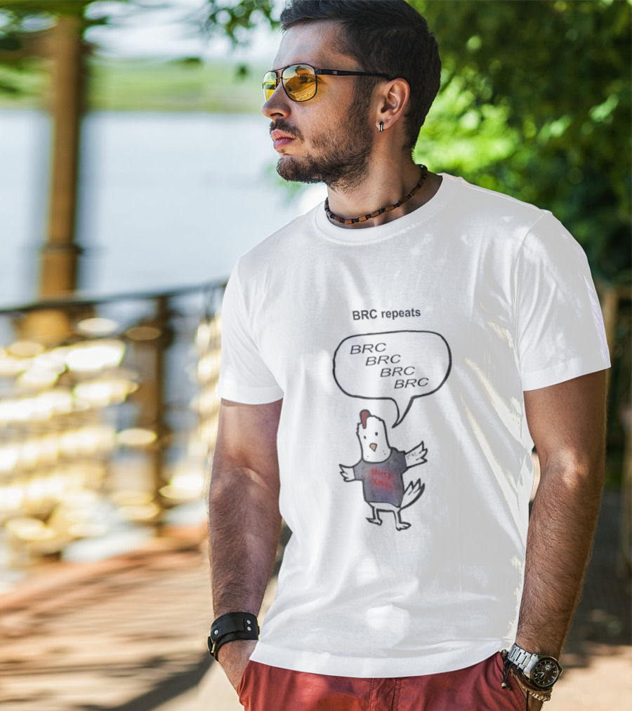 BRC Repeats BRC BRC BRC Chicken Xmas T-Shirt