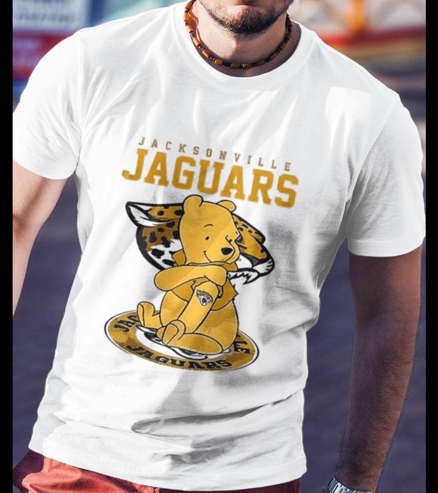 Jacksonville Jaguars Winnie The Pooh 100th Anniversary Collaboration T-Shirt