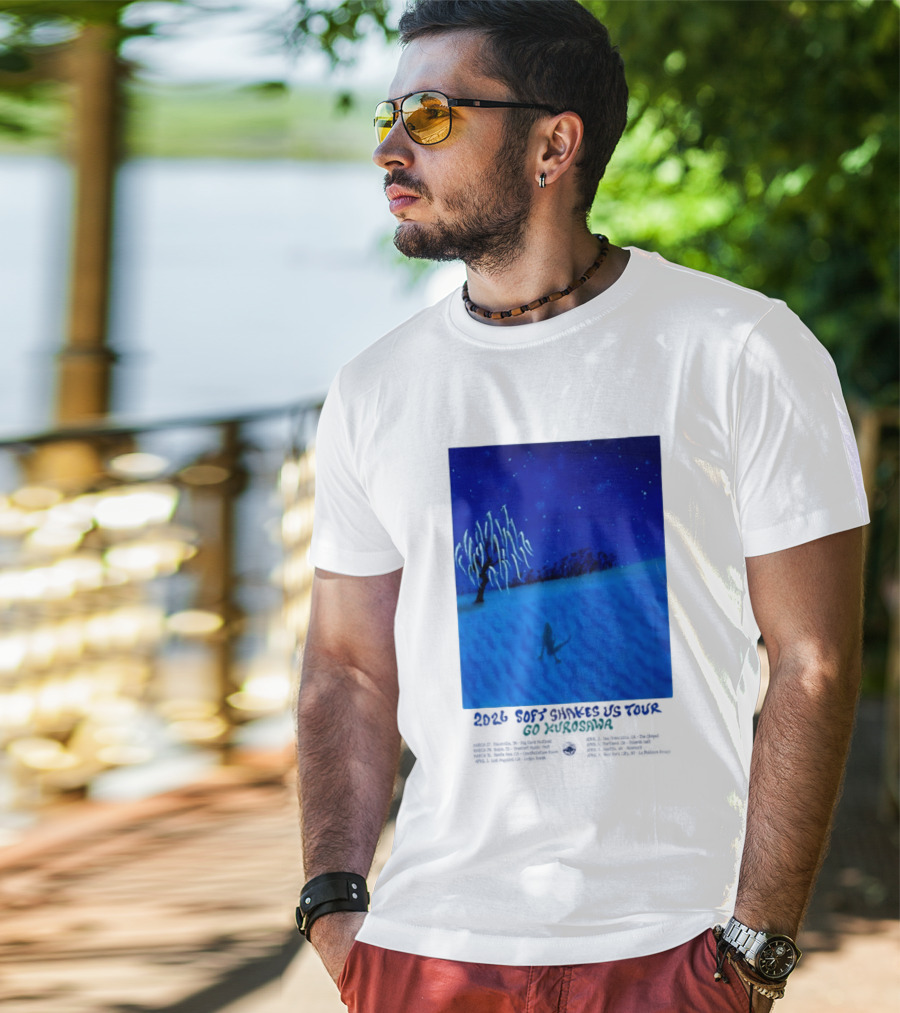 Kikagaku Moyo 2026 Soft Shakes US Tour Goshodaira Night Scene T-Shirt