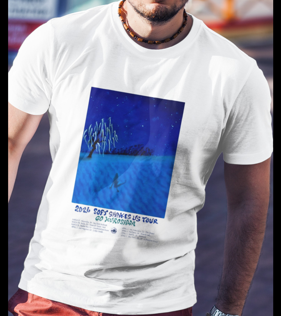 Kikagaku Moyo 2026 Soft Shakes US Tour Goshodaira Night Scene T-Shirt