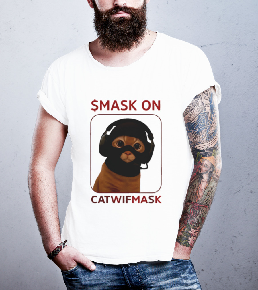 $Mask On Catwifmask T-Shirt