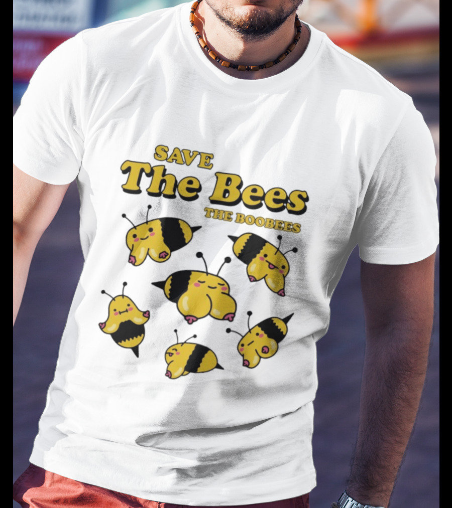 Save The Bees The Boobees Characters Fun T-Shirt