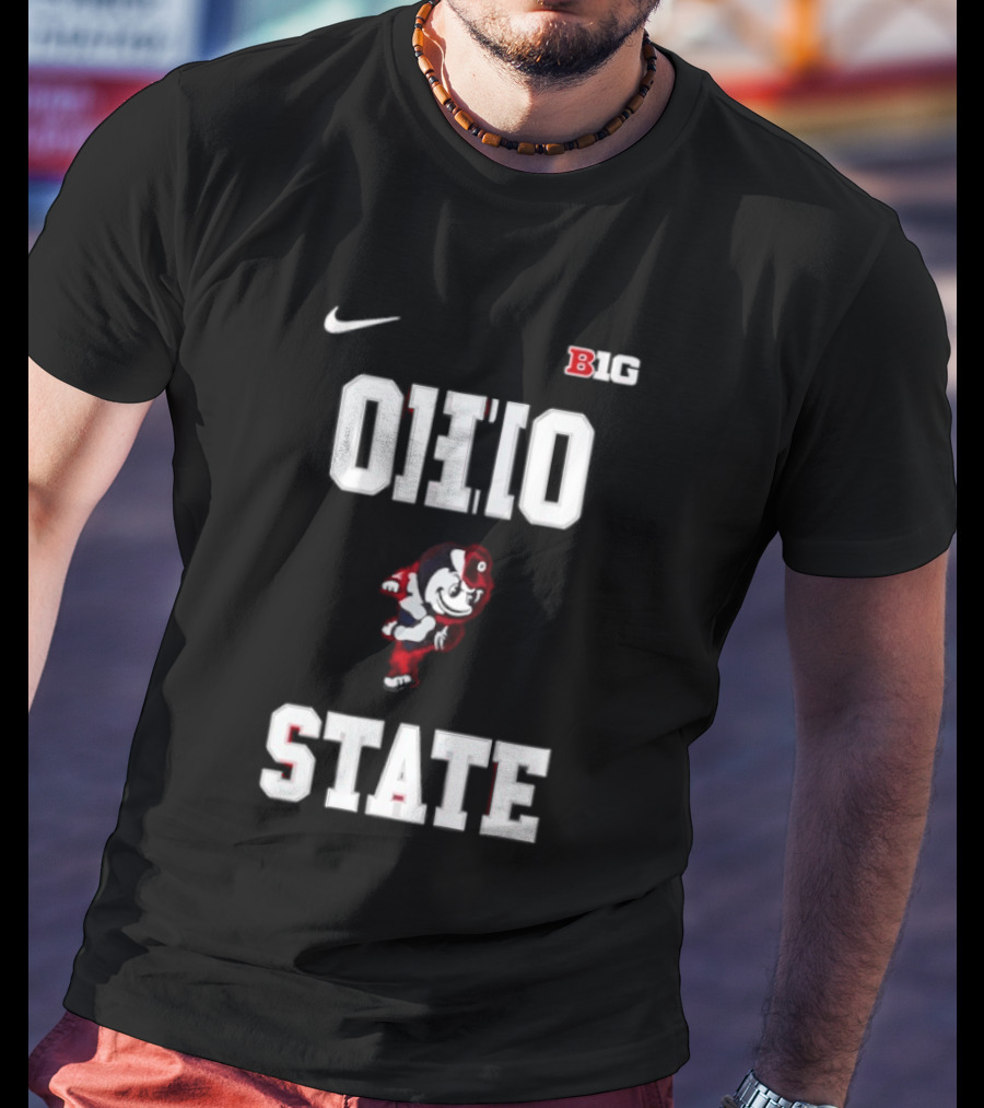 Ohio State Buckeyes Mascot Nike Big Ten 2026 Jim Jackson T-Shirt