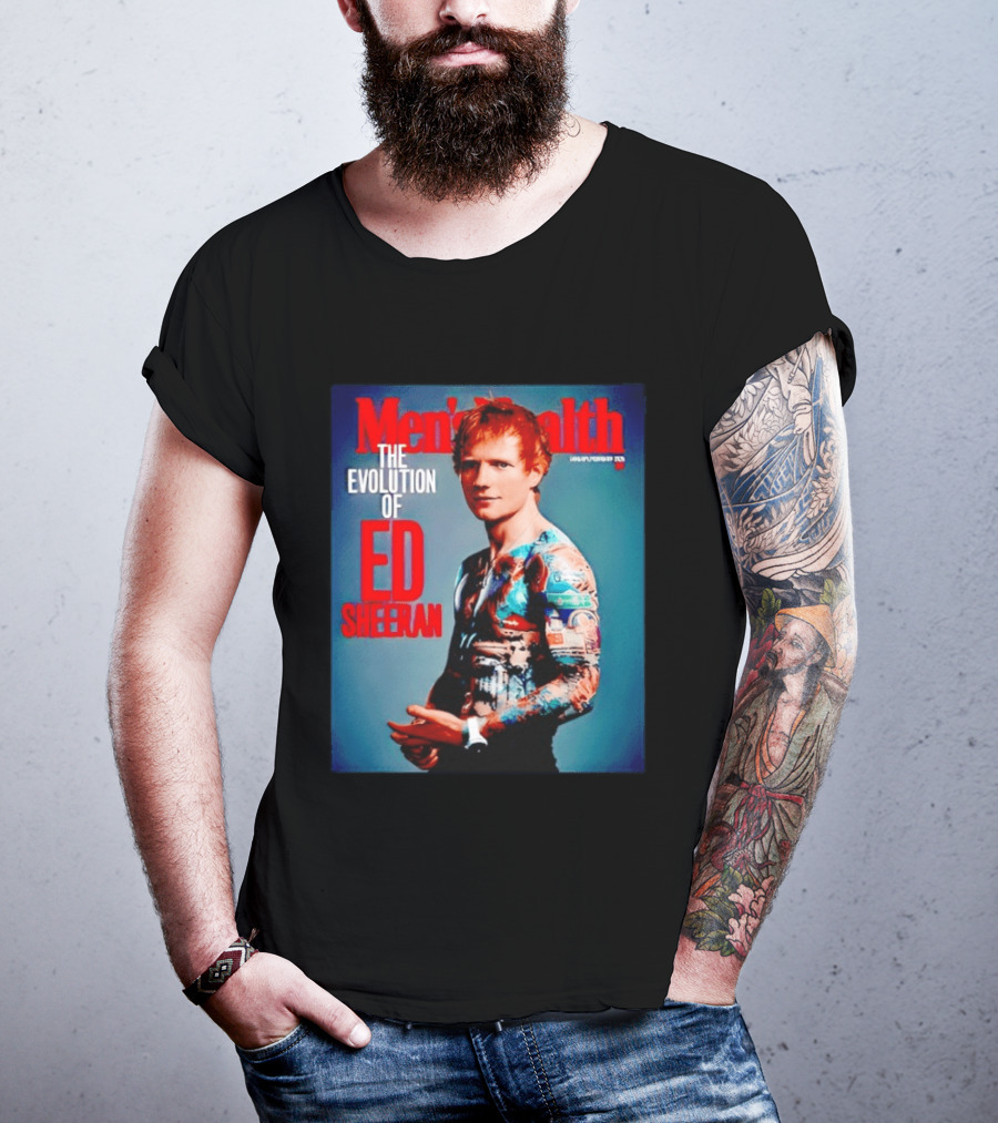 Men's Health UK January February Issue The Evolution Of Ed Sheeran T-Shirt