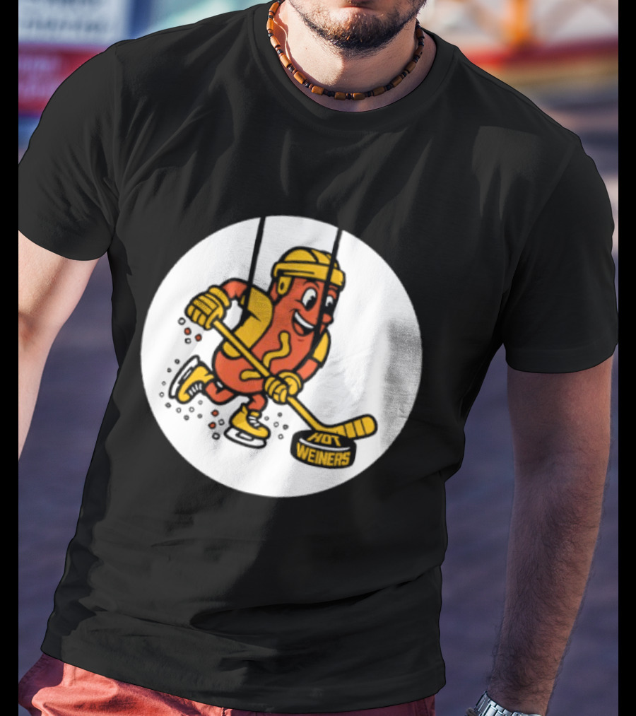 Providence Bruins Hot Dog Hockey Wieners Fun Sports T-Shirt