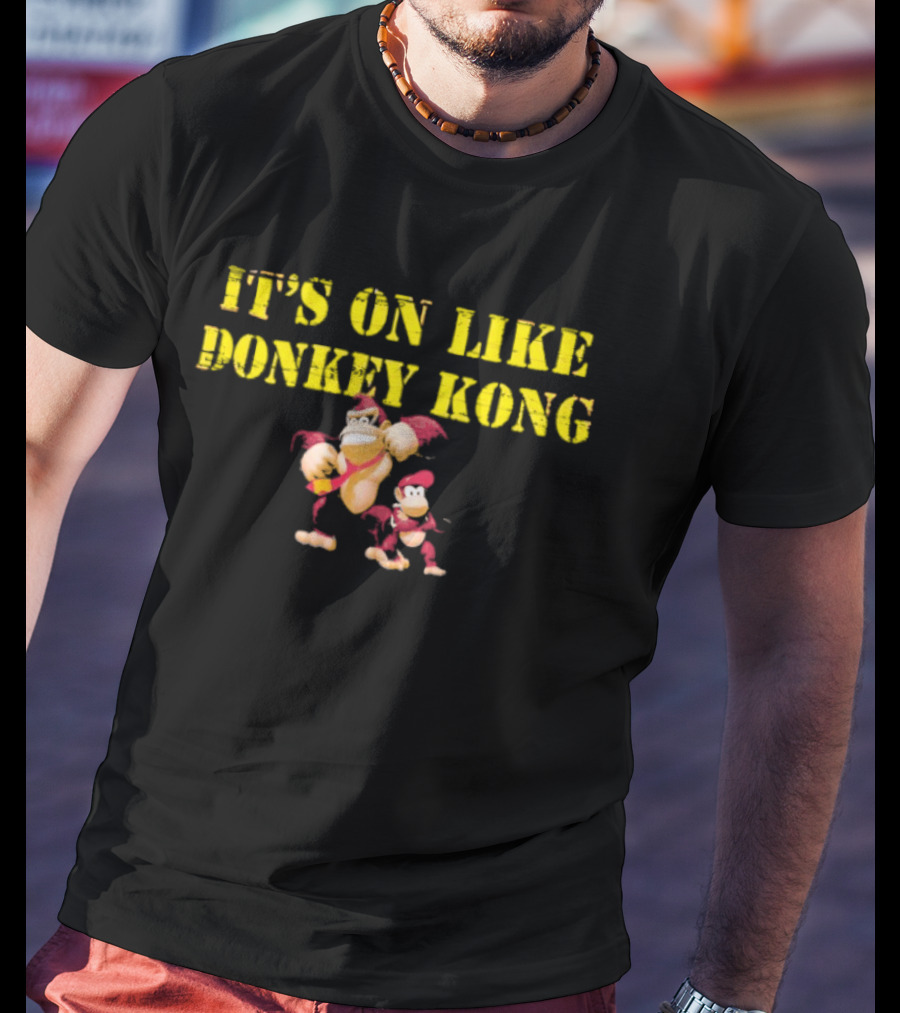 It's On Like Donkey Kong Retro Gaming Characters T-Shirt