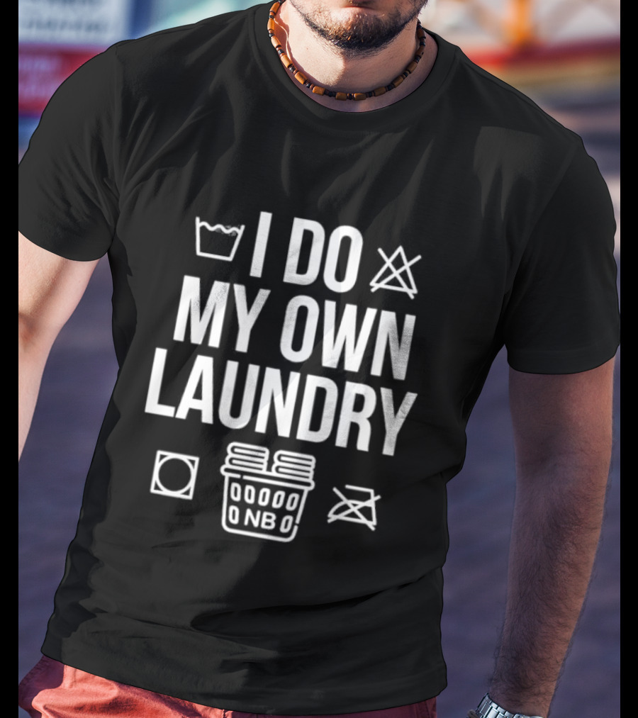 Nate Bargatze I Do My Own Laundry Iconic Laundry T-Shirt