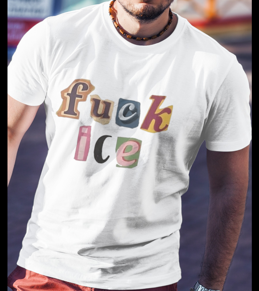 Fuck Ice Collage T-Shirt