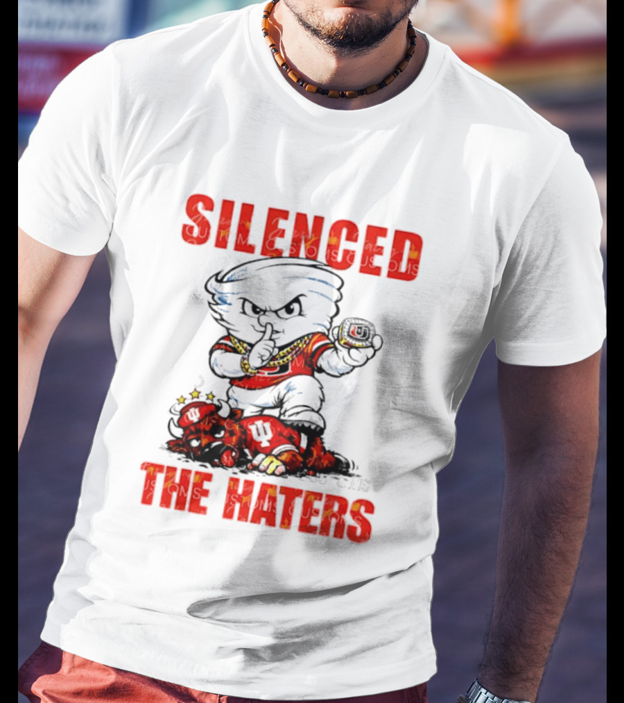 Miami Hurricanes Silenced The Haters Bold Cartoon T-Shirt