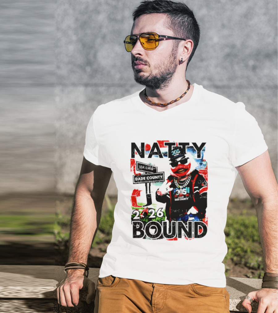 Natty Bound 2026 Miami Hurricanes Sebastian The Ibis Dade County Da Crib 305 T-Shirt